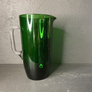 Grøn fransk glaskande i mundblæst glas fra Bellevue Vintage