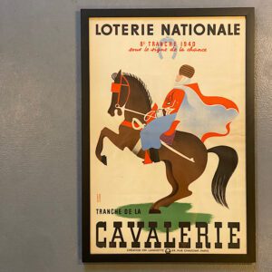 Loterie Nationale - Cavalerie 1940 fra Bellevue Vintage