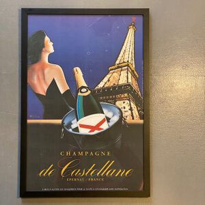 Castellane France - Tour Eiffel litografi - Bellevue Vintage