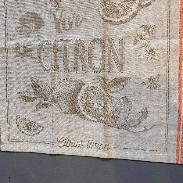 French tea towels CITRON from Bellevue Vintage -photo3