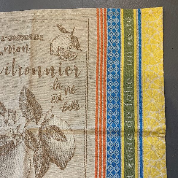 French tea towels CITRON from Bellevue Vintage -photo1