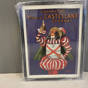 Castellane Champagne lithograph print from Bellevue Vintage