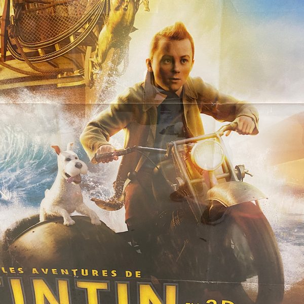 Original Tintin filmplakat fra 2011 fra Bellevue Vintage -foto1