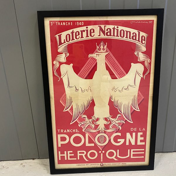 Loterie Nationale for de polske helte 1940. Bellevue Vintage