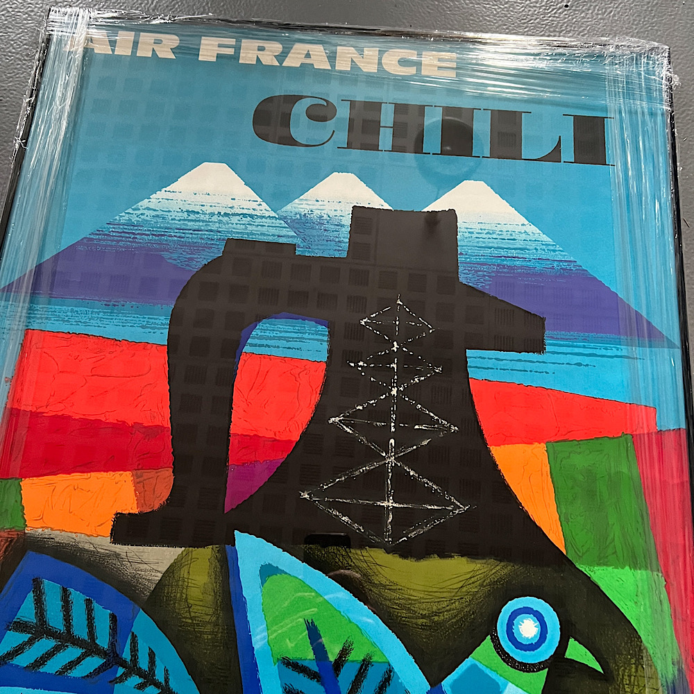 エールフランス - チリ オリジナルポスター ベルビューヴィンテージより