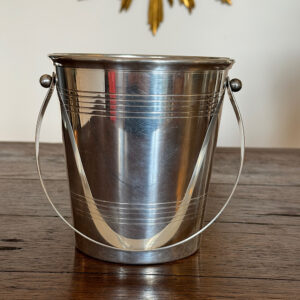 French ice bucket in sterling silver from Bellevue Vintage