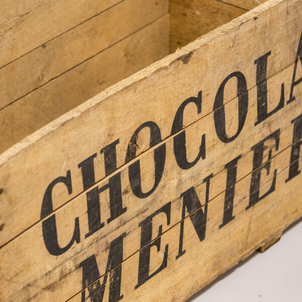 Antik Chocolat Menier trækasse