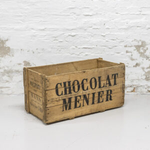 Antique Chocolate Menier wooden box