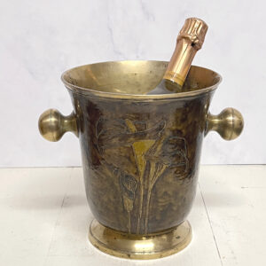 Antik champagnekøler med glitter