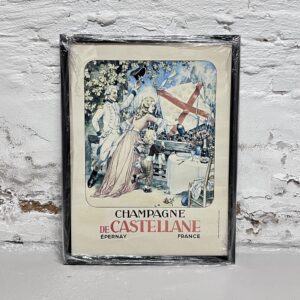 Fransk Champagne de Castellane plakat med historisk motiv