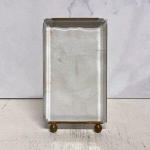 Lille fransk fotoramme med facetslebet glas