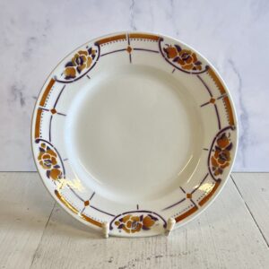 Ceranord frokosttallerken med orange og violet mønster