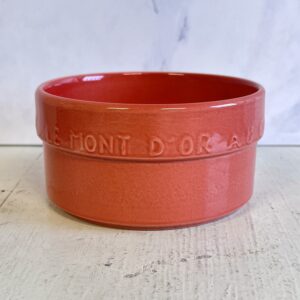 Le Mont d'Or skål i rød keramik med patina