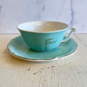 Lysegrøn fransk kaffekop - Toi fra Ceranord
