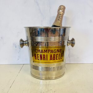 Fransk Henri Abelé champagnekøler i sølvfarvet metal