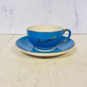 Fransk kaffekop i blå - Maman
