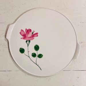 Fransk fad i porcelæn fra Villeroy & Boch med rosemotiv