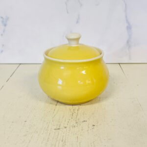 Fransk lille gul skål med låg fra Villeroy & Boch